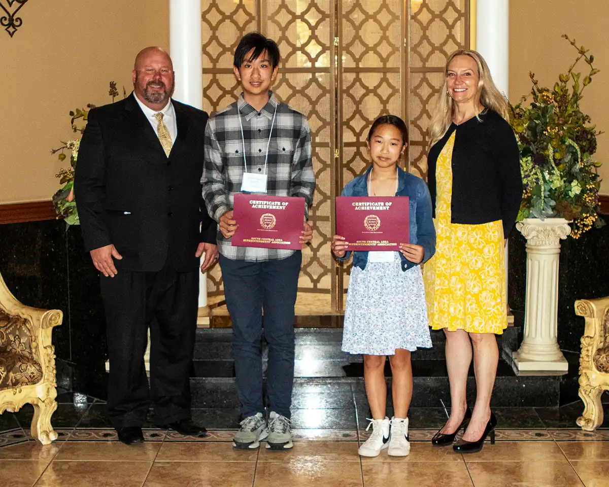 Amity Middle School Bethany Students Receive SCASA Award
